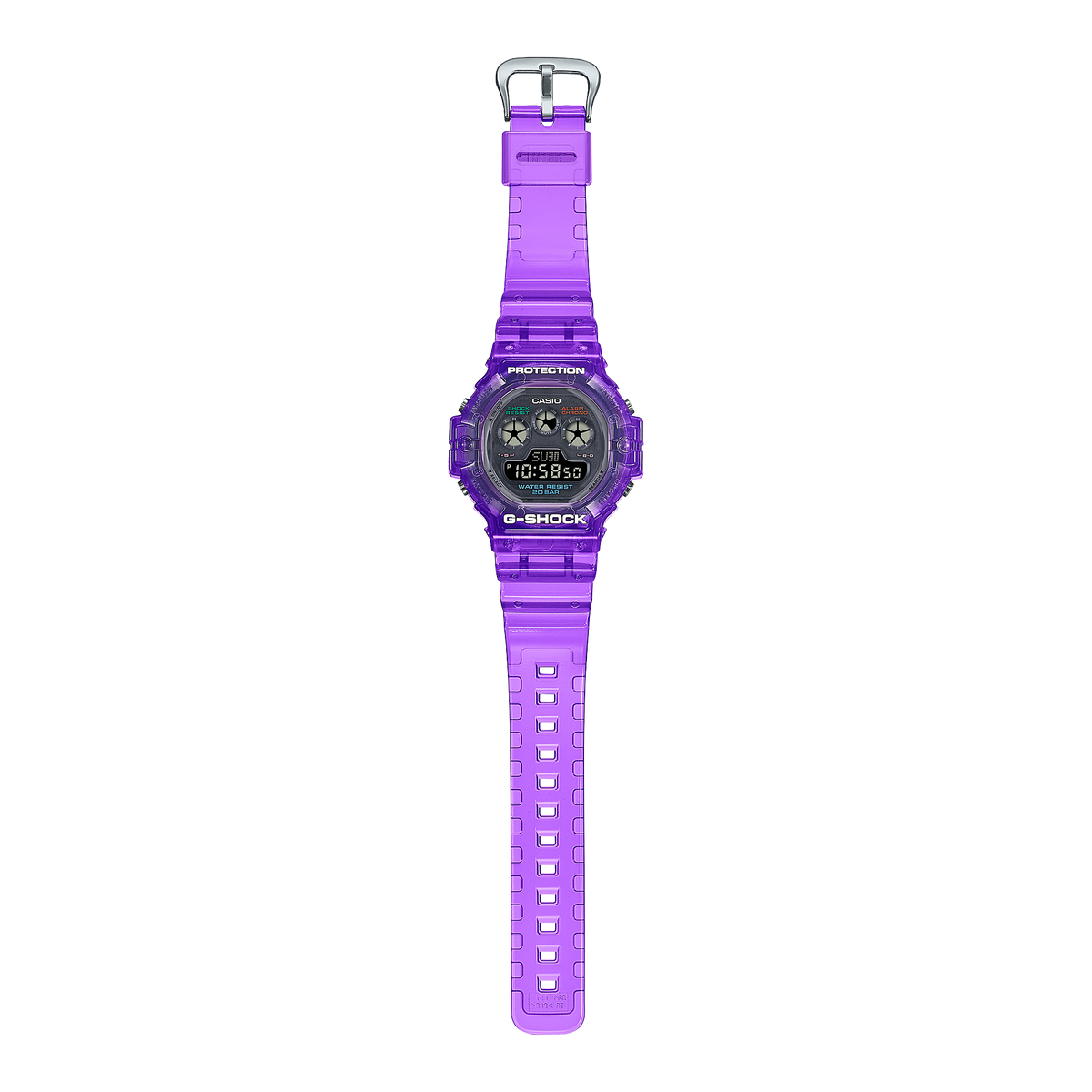 Casio G-Shock DW-5900JT-6DR Translucent Retro-Future Digital Watch – angle view