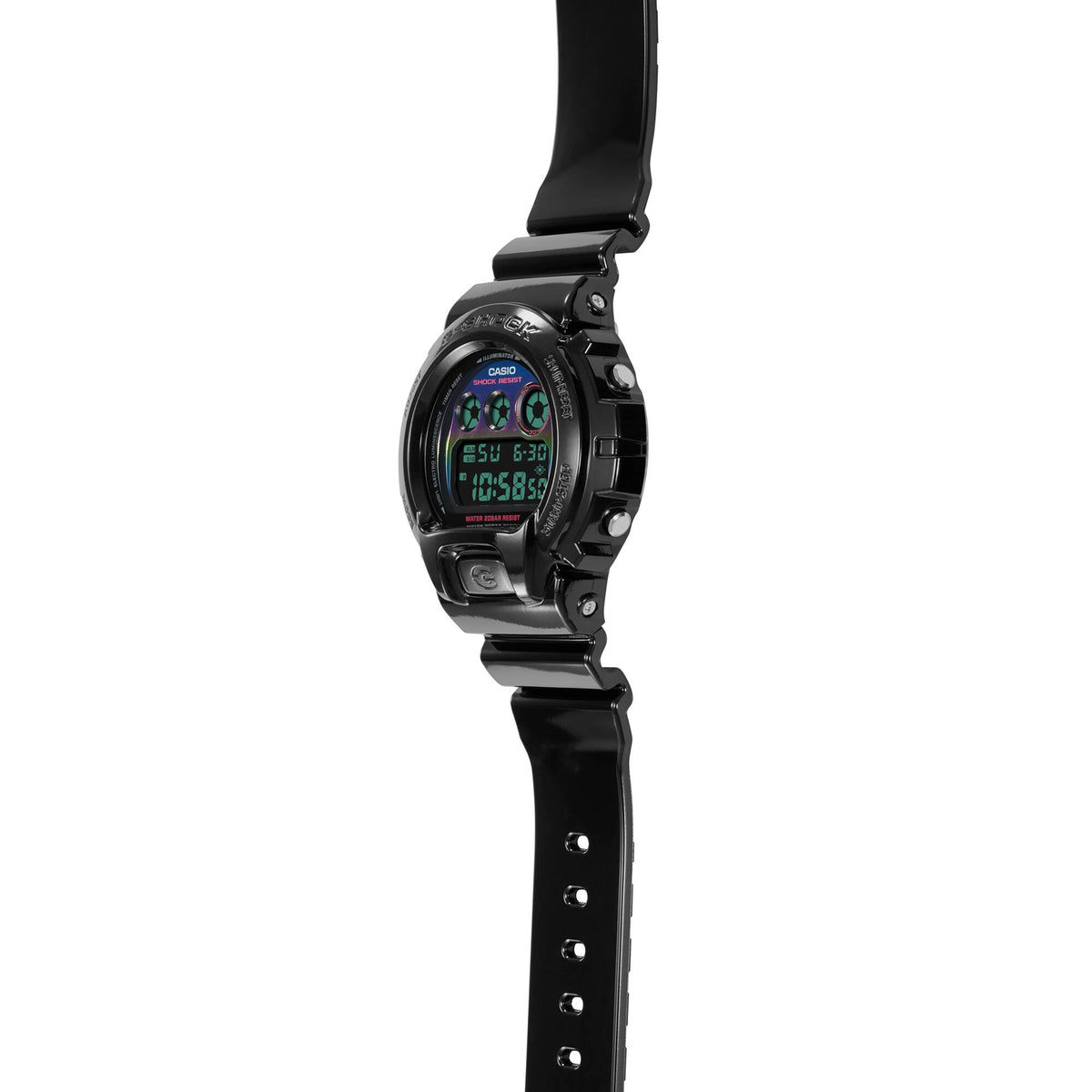 Casio G-Shock DW-6900RGB-1DR Virtual Rainbow Digital Watch – detail view