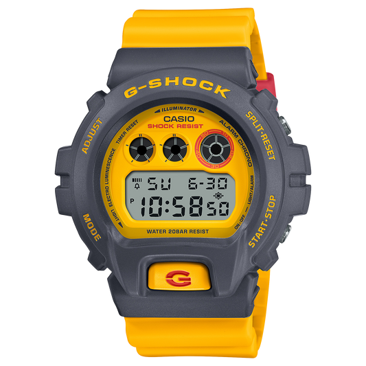 Casio G-Shock DW-6900Y-9DR 90s Sport Digital Watch – Yellow product photo