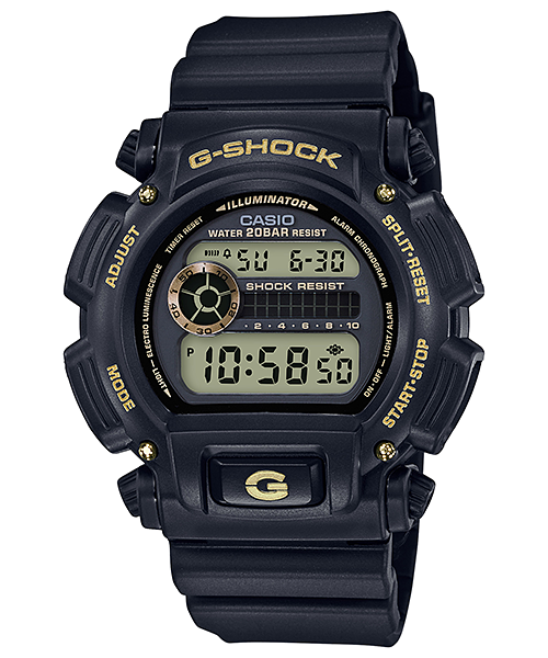 Casio G-Shock DW-9052GBX-1A9 Gold Accent Digital Watch product photo