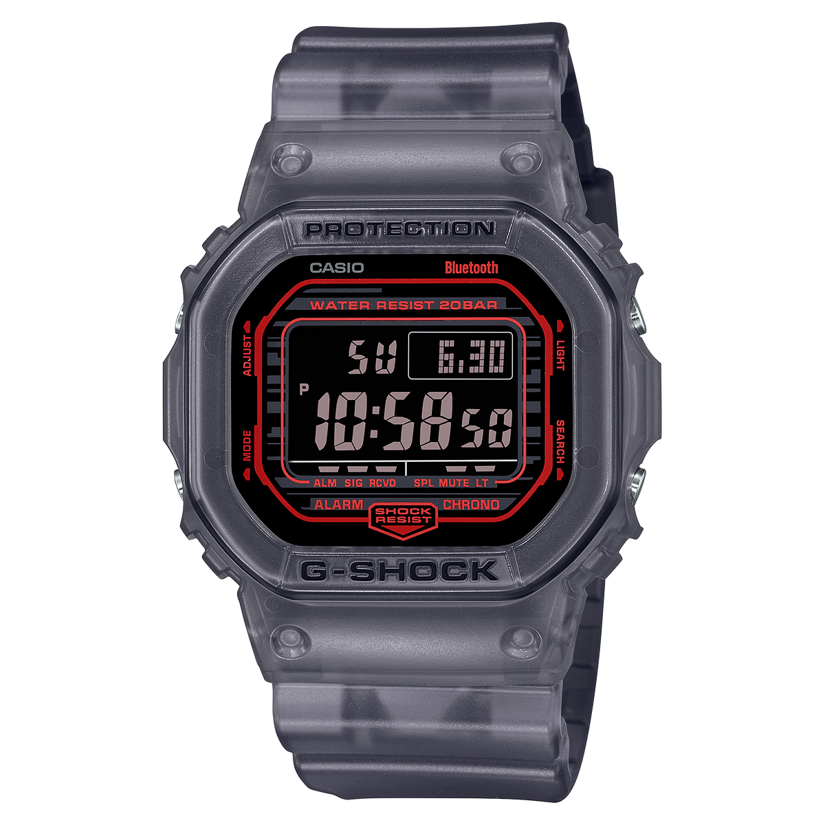 Casio G-Shock DW-B5600G-1D Bluetooth Translucent Digital Watch product photo
