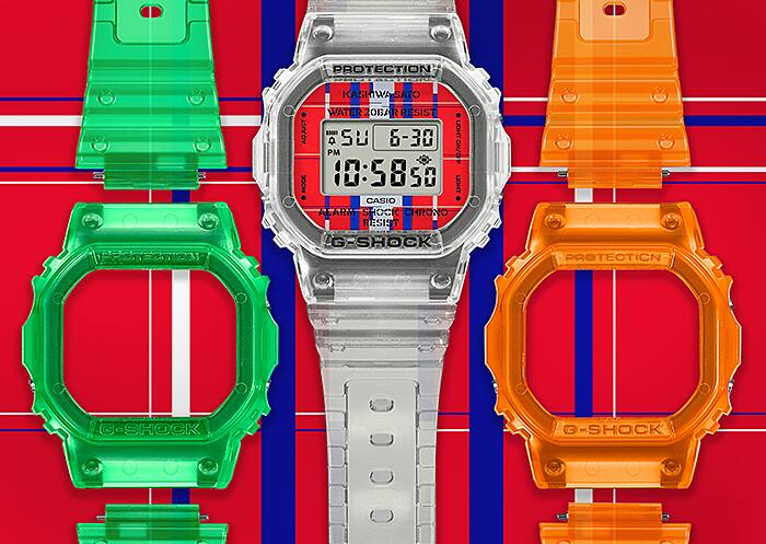 Casio G-Shock DWE-5600KS-7DR Kashiwa Sato Interchangeable Digital Watch – detail view