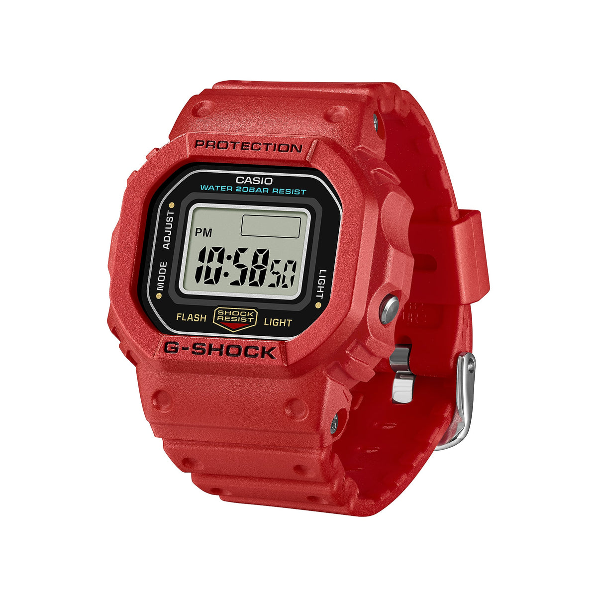 Casio G-Shock DWN-5600-4DR Nano Mini Digital Watch – Red – front detail