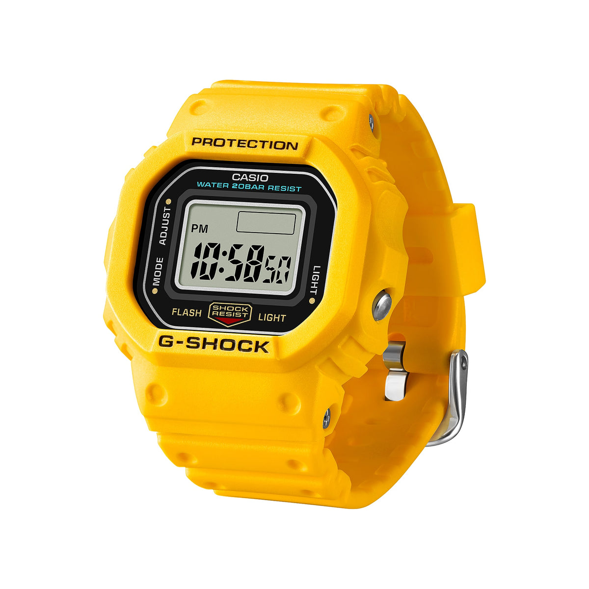 Casio G-Shock DWN-5600-9DR Nano Mini Digital Watch – Yellow – front detail