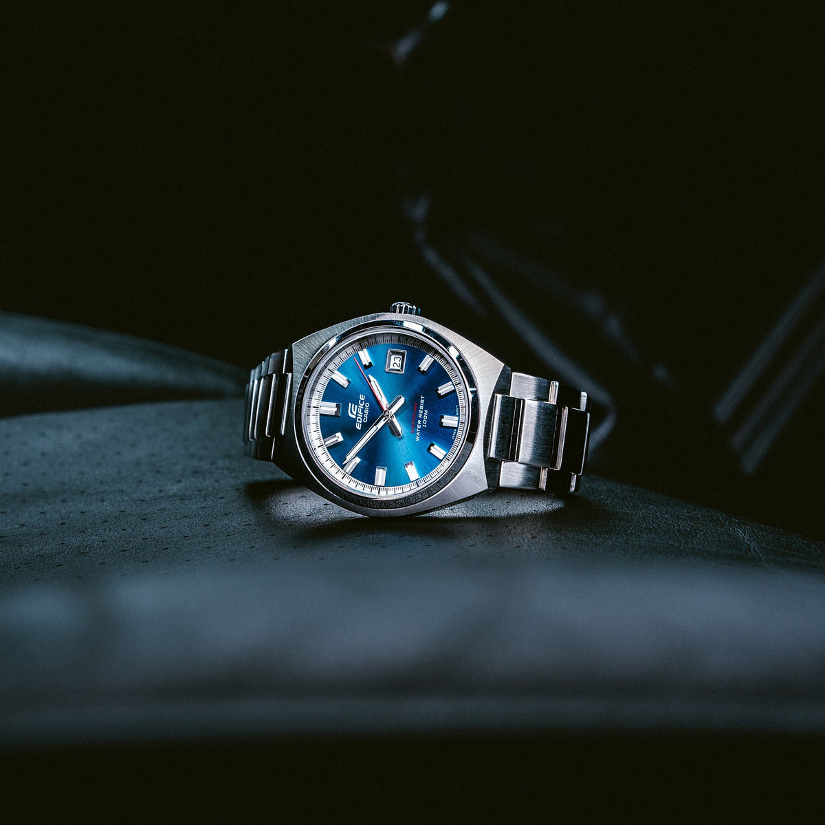 Casio Edifice EFB-109D-2AVDF Chronograph Watch – Blue – angle view
