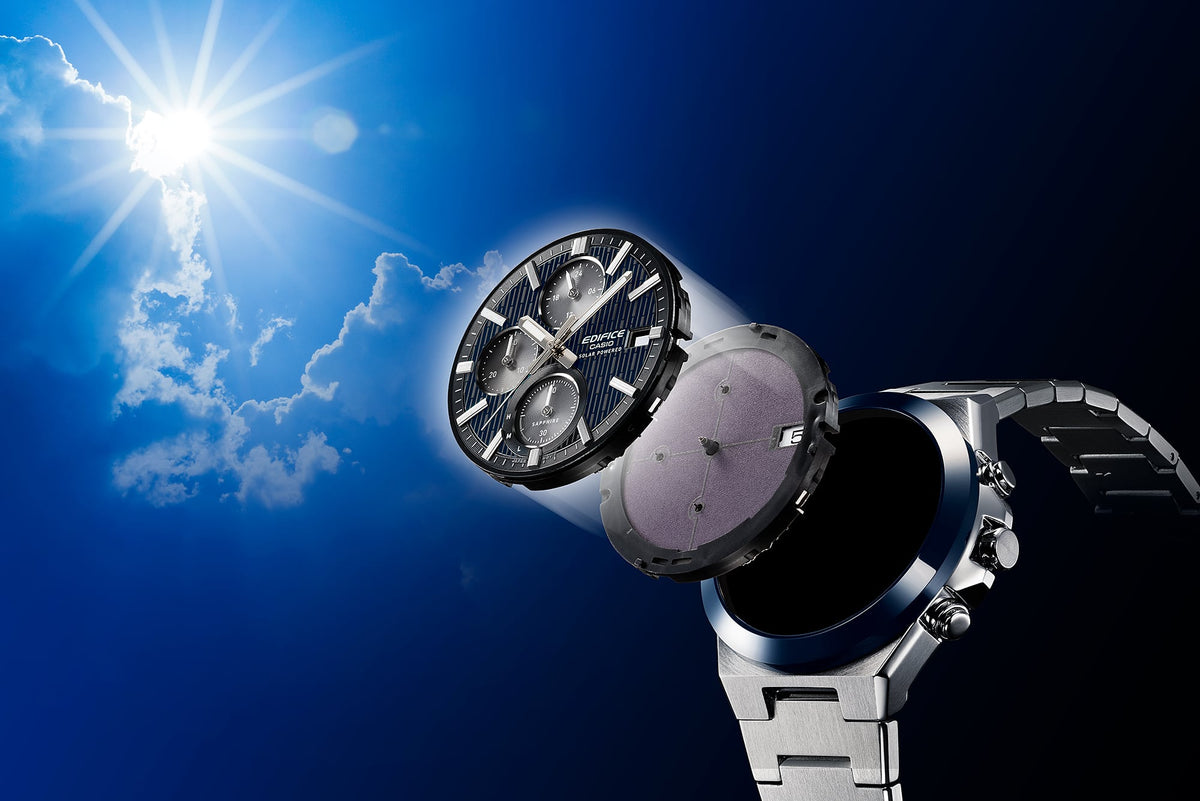 Casio Edifice EFS-S650DC-1ADF Solar Sapphire Premium Chronograph Watch – solar detail