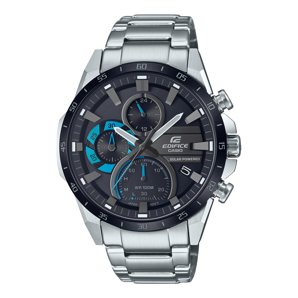 Casio Edifice EQS-940DB-1BVUDF Solar Sapphire Premium Analog Watch – Blue – front view