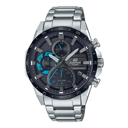 Casio Edifice EQS-940DB-1BVUDF Solar Sapphire Premium Analog Watch – Blue – front view