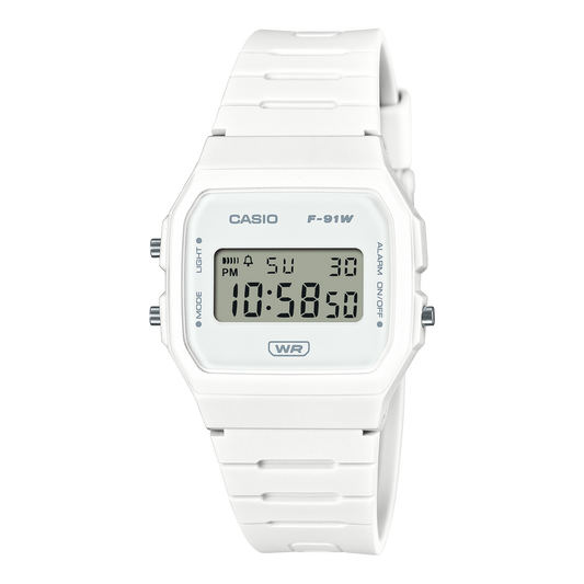 Casio F-91WB-7ADF Classic Digital Watch – White