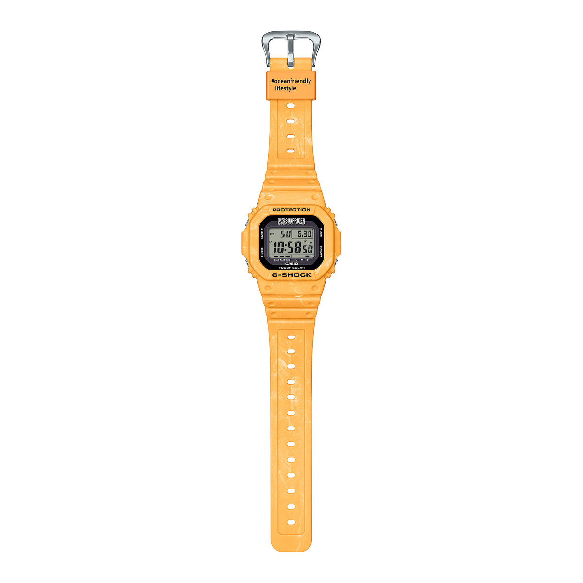 Casio G-Shock G-5600SFJ-9D Surfrider Tough Solar Digital Watch – angle view