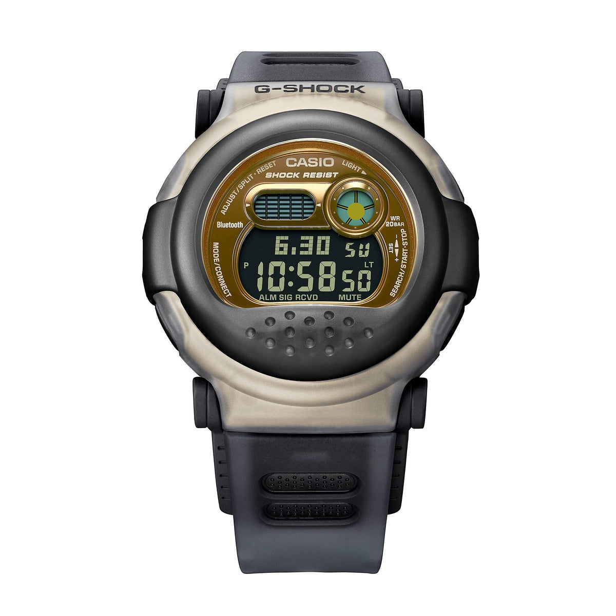 Casio G-Shock G-B001MVB-8DR Bluetooth Interchangeable Bezel Watch – front detail