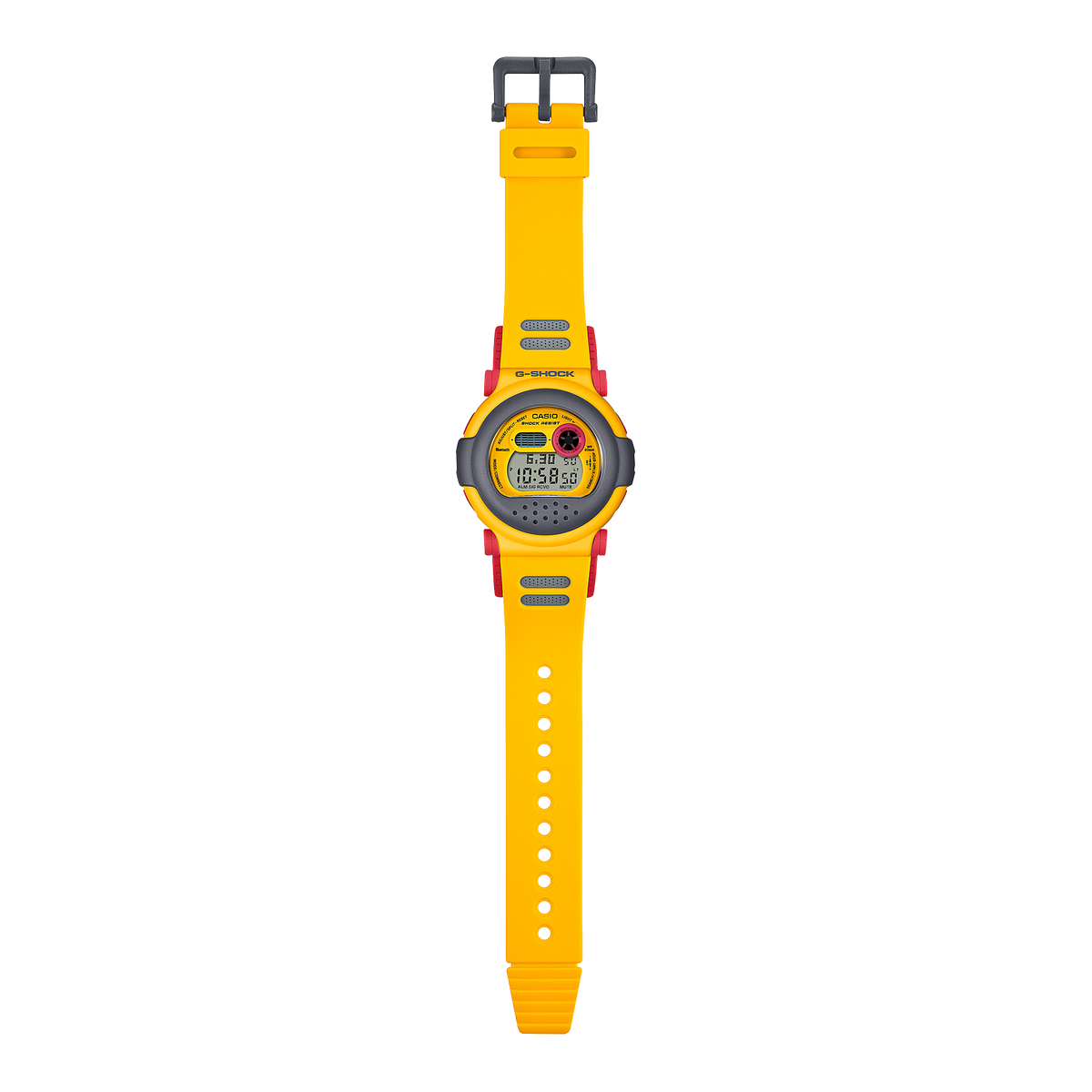 Casio G-Shock G-B001MVE-9DR Bluetooth Interchangeable Bezel Watch – angle view