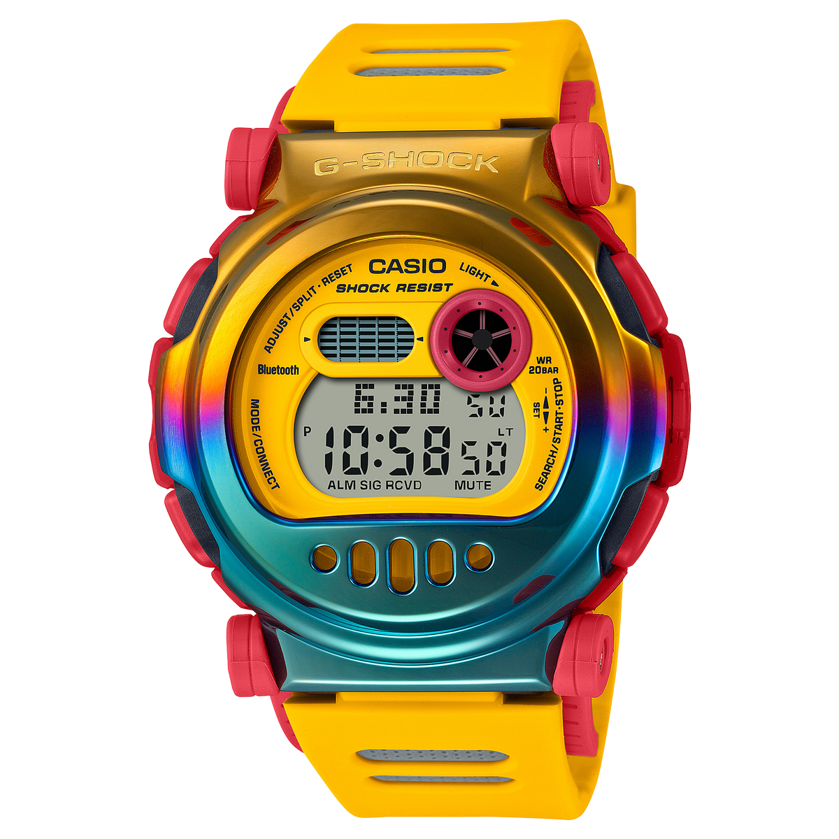 Casio G-Shock G-B001MVE-9DR Bluetooth Interchangeable Bezel Watch – without bezel