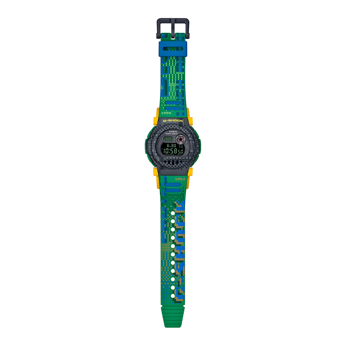 Casio G-Shock G-B001RG-3DR Translucent Bezel Bluetooth Watch – without bezel angle view