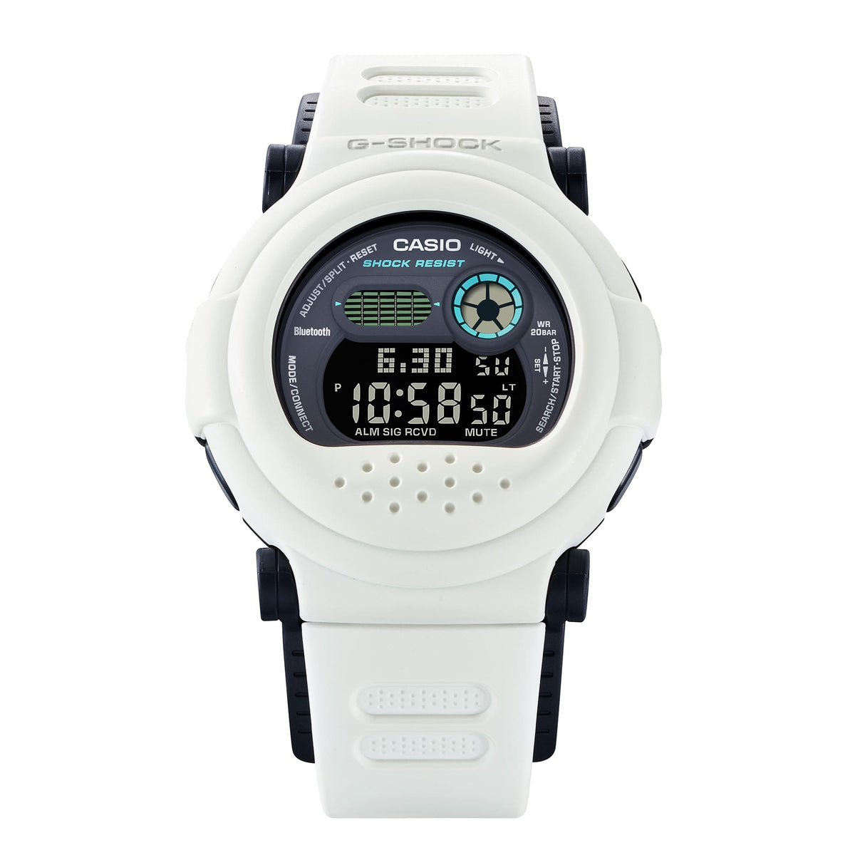 Casio G-Shock G-B001SF-7DR Glow Bezel Bluetooth Watch – front detail