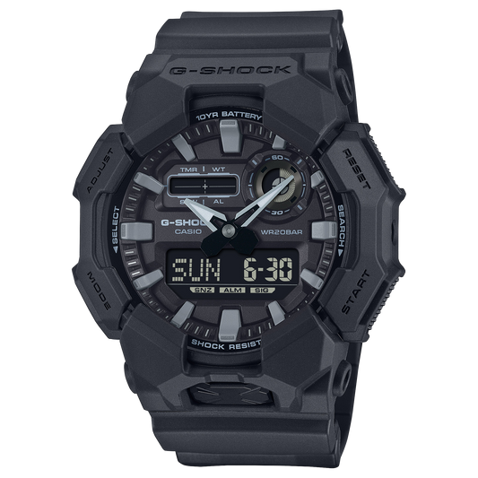 Casio G-Shock GA-010-1A1DR Analog-Digital Watch – White – front view