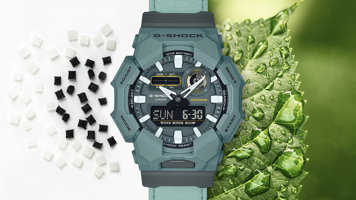 Casio G-Shock GA-010CE-2A CORDURA Band Analog-Digital Watch – detail view