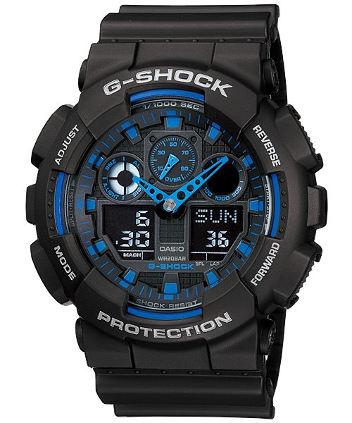 Casio G-Shock GA-100-1A2 Large Analog-Digital Watch product photo