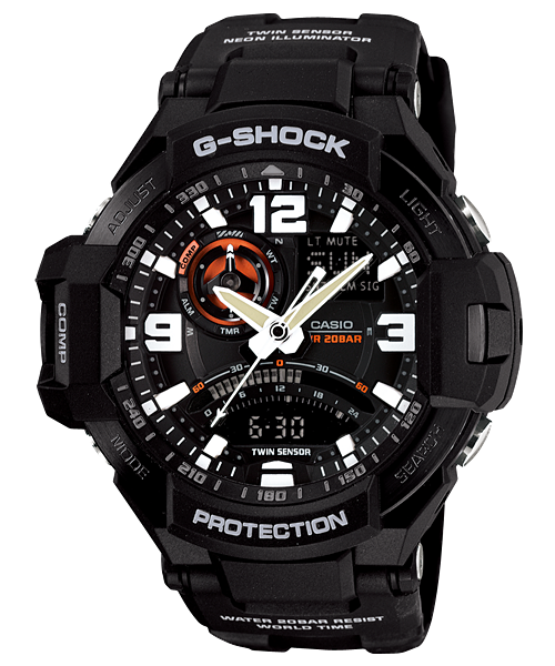 Casio G-Shock GA-1000-1ADR Gravitymaster Compass Watch product photo