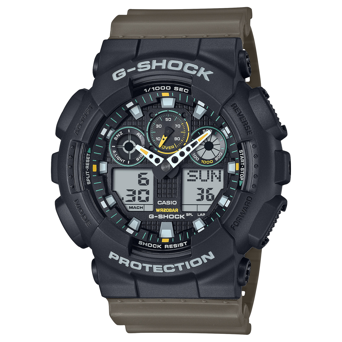 Casio G-Shock GA-100TU-1A3 Utility Analog-Digital Watch product photo