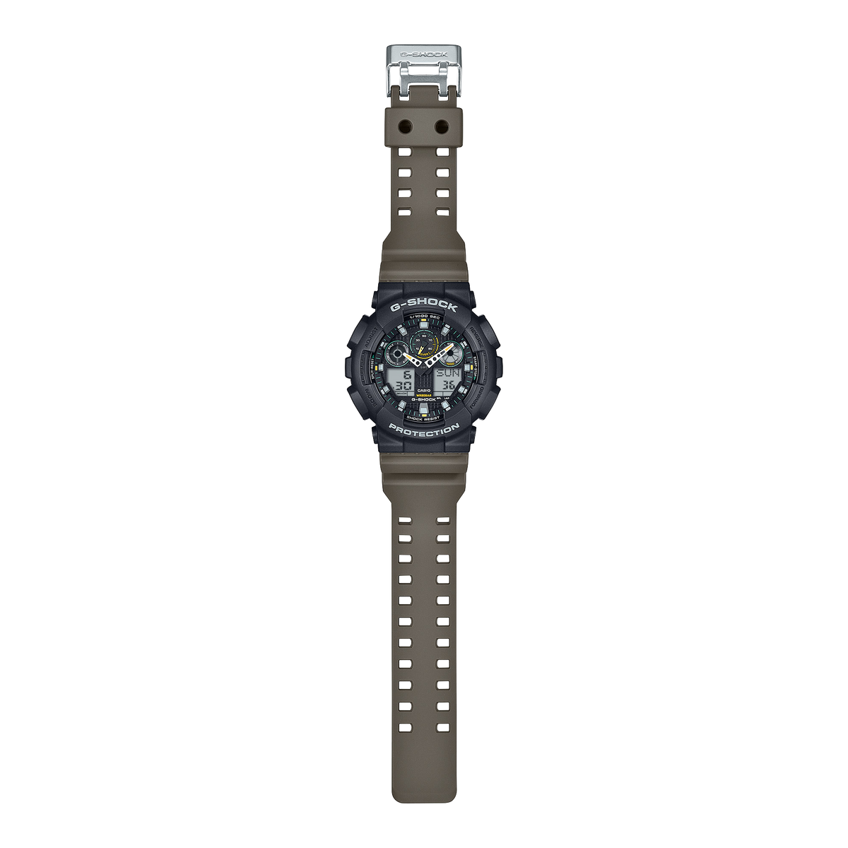 Casio G-Shock GA-100TU-1A3 Utility Analog-Digital Watch – angle view