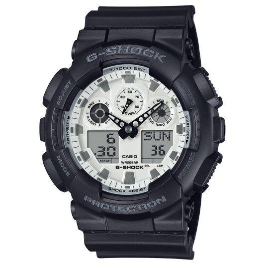 Casio G-Shock GA-100WD-1ADR Big Case Analog-Digital Watch – Blue – front view