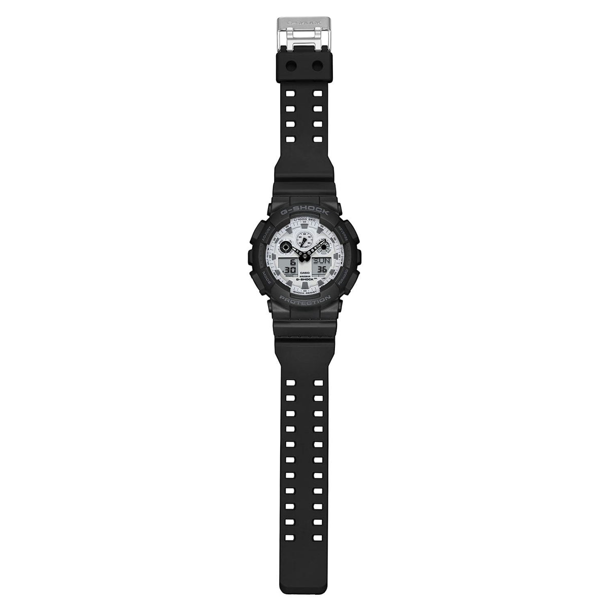 Casio G-Shock GA-100WD-1ADR Big Case Analog-Digital Watch – Blue – side view