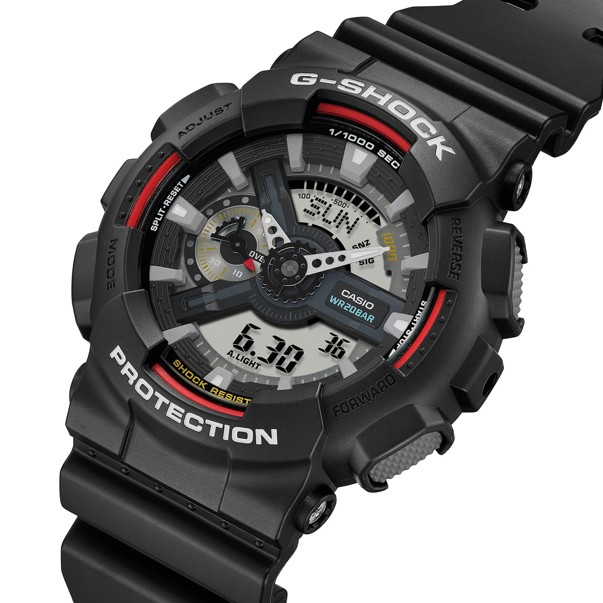 Casio G-Shock GA-110RL-1ADR Original Colours Analog-Digital Watch – detail view