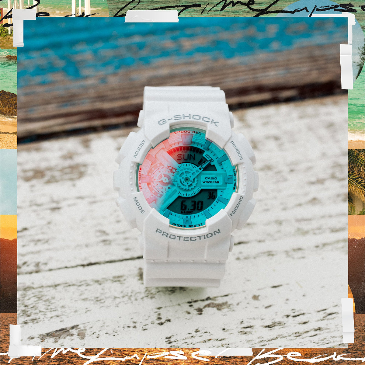 Casio G-Shock GA-110TL-7ADR Big Case Analog-Digital Watch – detail view