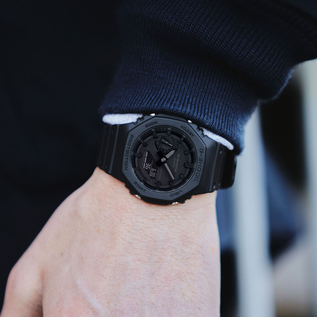 Casio G-Shock GA-2100-1A1 CasiOak - on wrist