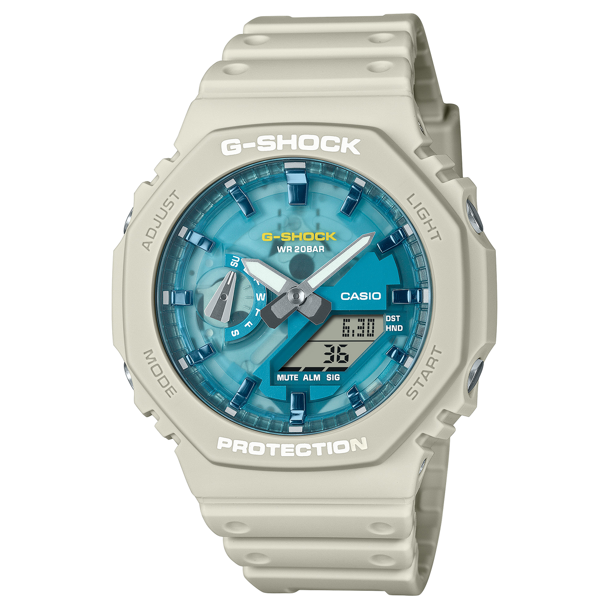 Casio G-Shock GA-2100AS-5A Desert Oasis Octagon Watch product photo