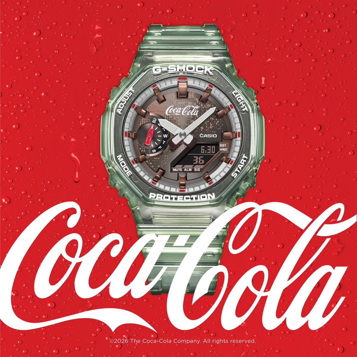 Casio G-Shock GA-2100CC-3A Coca-Cola Collaboration Octagon Watch – lifestyle