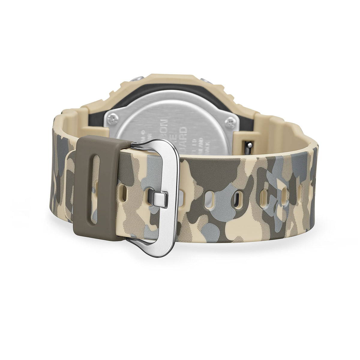 Casio G-Shock GA-2100CM-5ADR Camouflage Octagon Watch – detail view