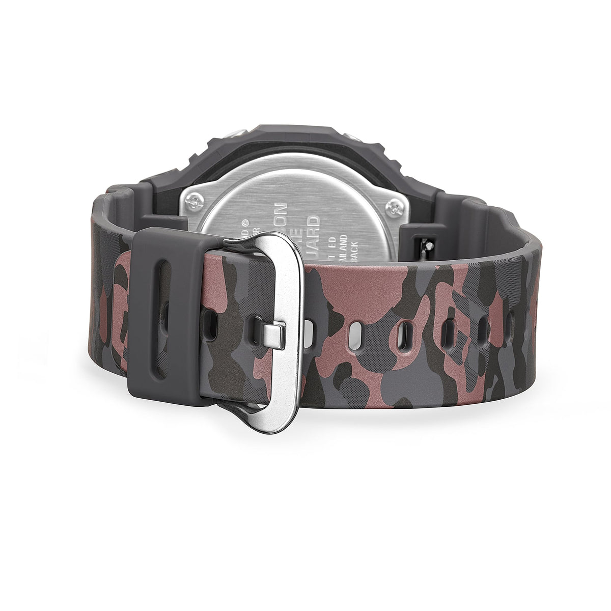 Casio G-Shock GA-2100CMD-8ADR Camouflage Octagon Watch – detail view