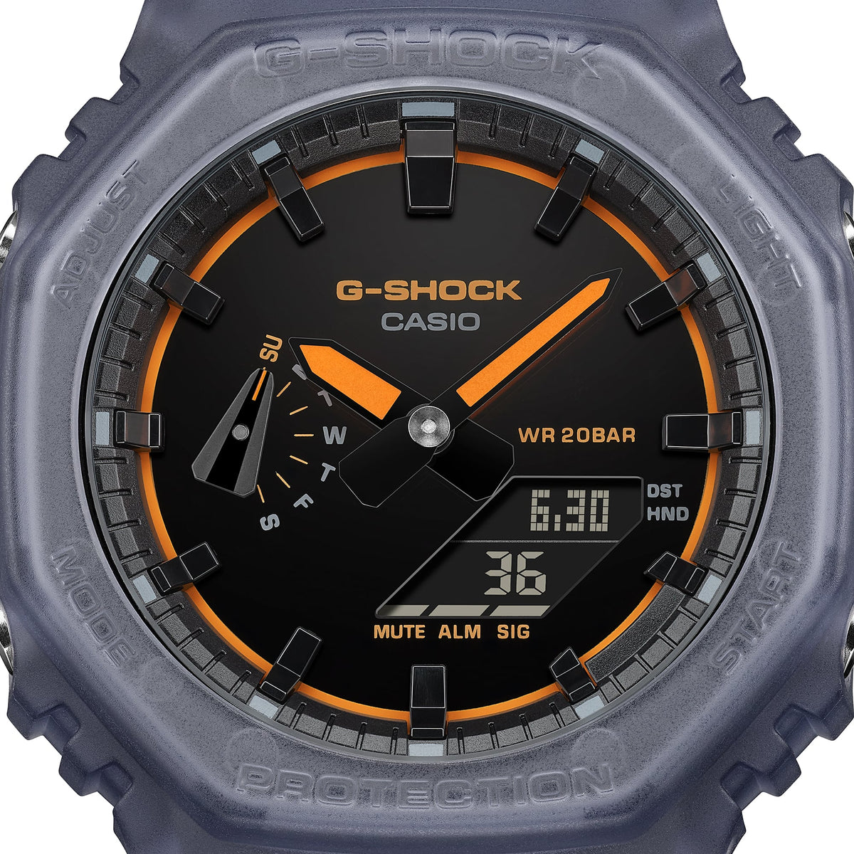 Casio G-Shock GA-2100K-2A Octagon Analog-Digital Watch – angle view