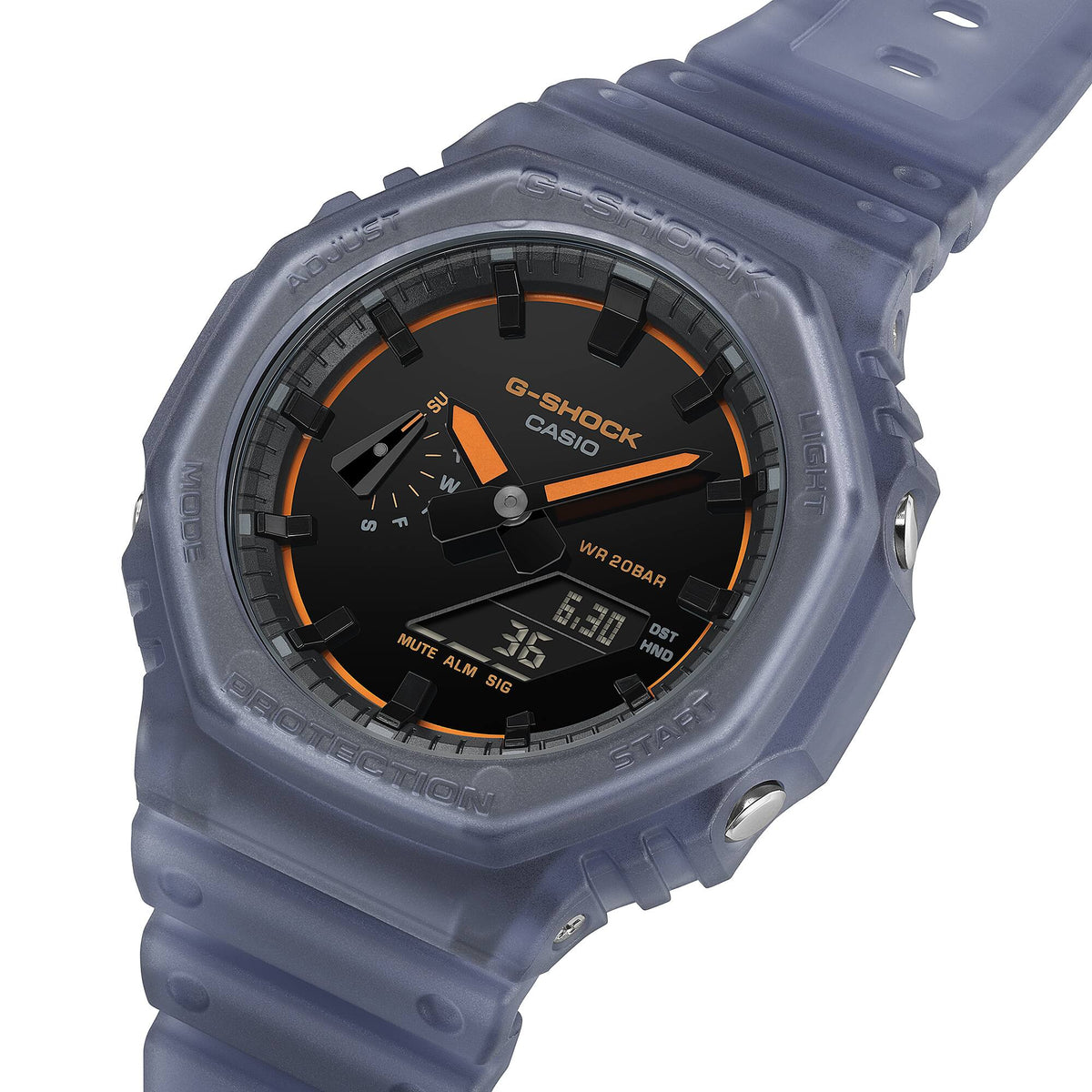Casio G-Shock GA-2100K-2A Octagon Analog-Digital Watch – side view