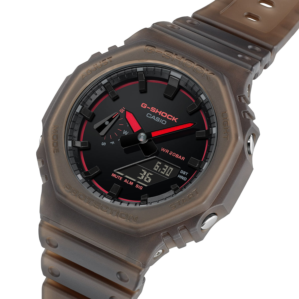 Casio G-Shock GA-2100K-5A Octagon Analog-Digital Watch – side view