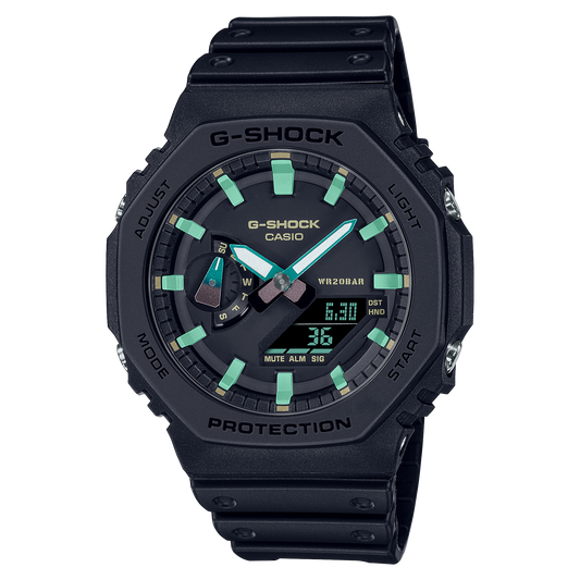 Casio G-Shock GA-2100RC-1A CasiOak Racing Color Watch – front view