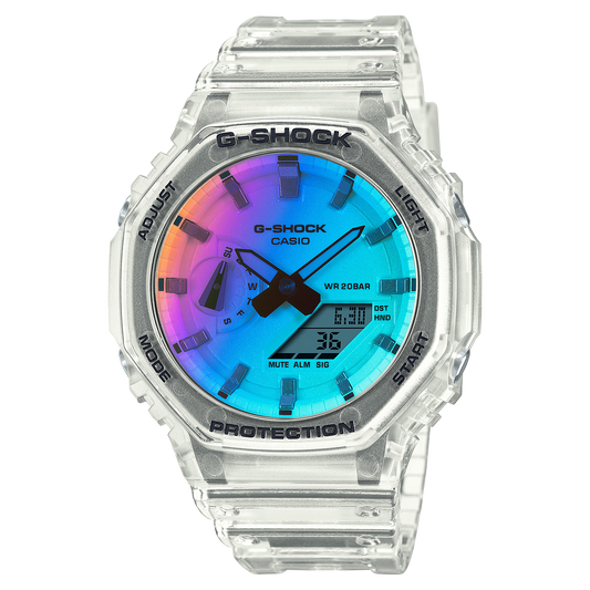 Casio G-Shock GA-2100SRS-7ADR Rainbow Gradation Analog-Digital Watch product photo