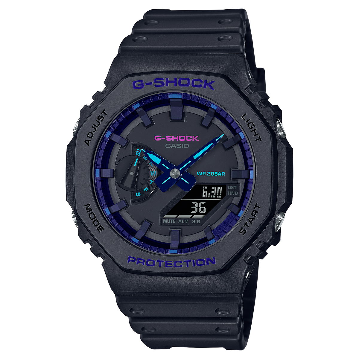 Casio G-Shock GA-2100VB-1ADR CasiOak Vibration Alert Watch