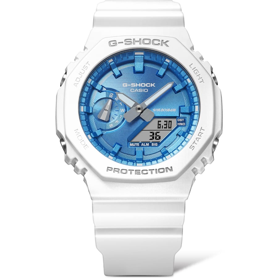 Casio G-Shock GA-2100WS-7ADR Seasonal Collection Analog-Digital Watch – front detail