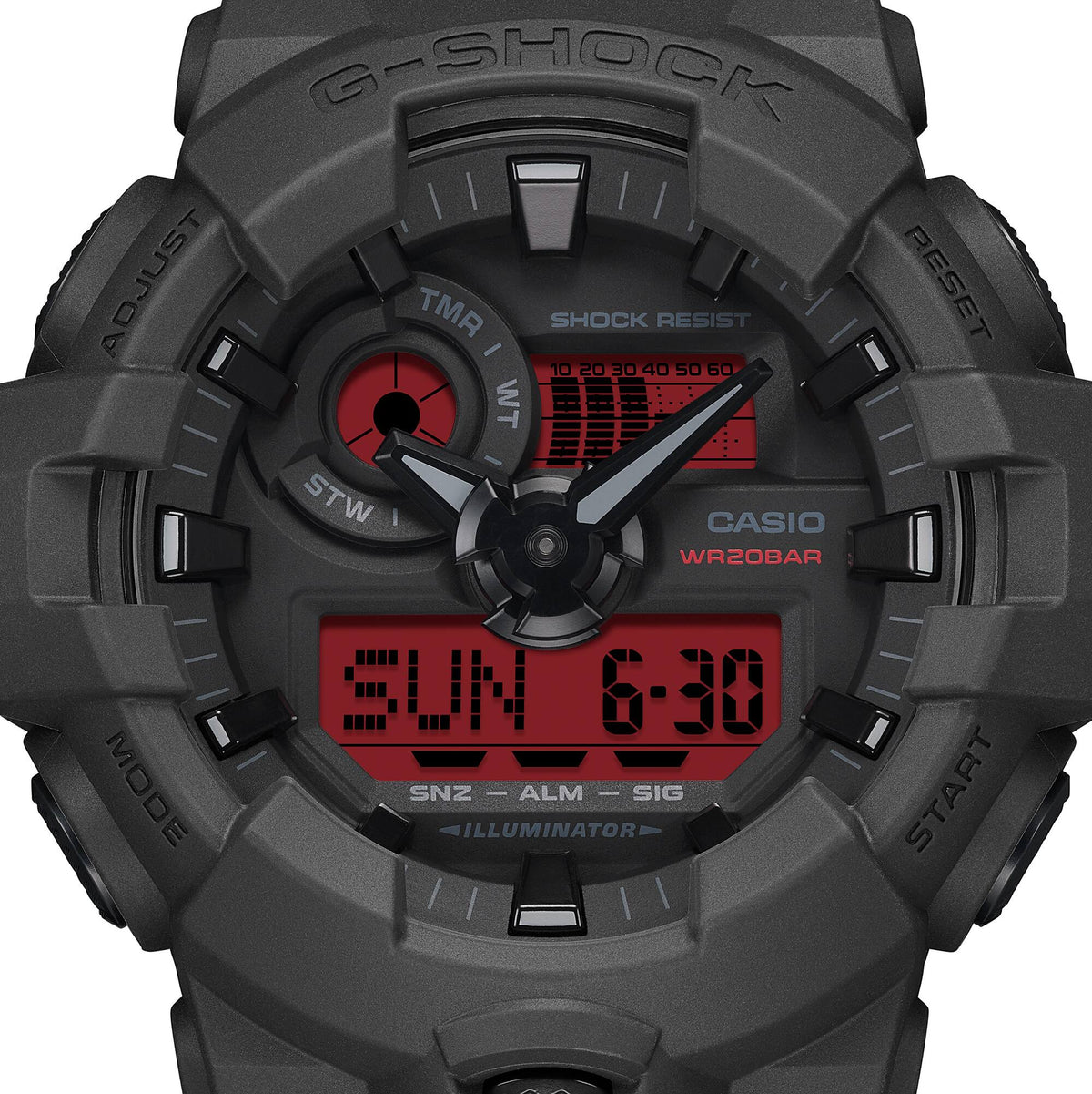 Casio G-Shock GA-700BBR-1A Analog-Digital Sport Watch – Brown Beige – side view
