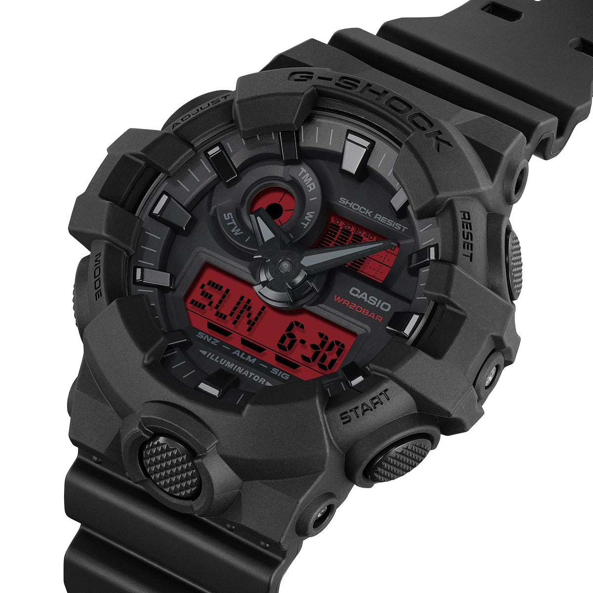Casio G-Shock GA-700BBR-1A Analog-Digital Sport Watch – Brown Beige – detail view