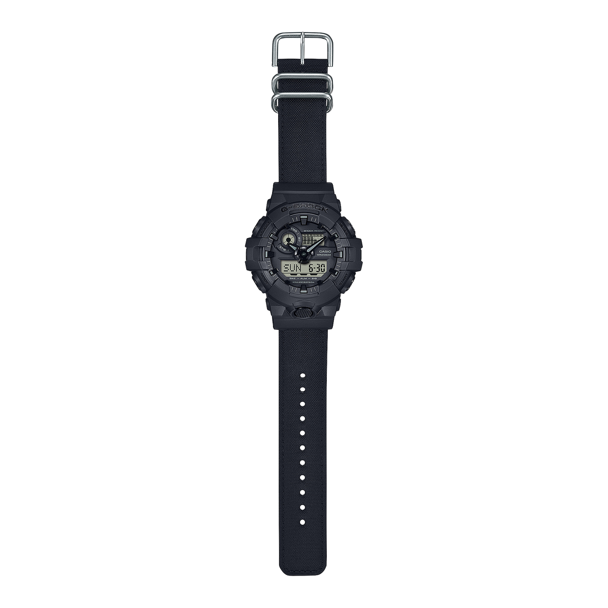 Casio G-Shock GA-700BCE-1A CORDURA Fabric Band Analog-Digital Watch – angle view
