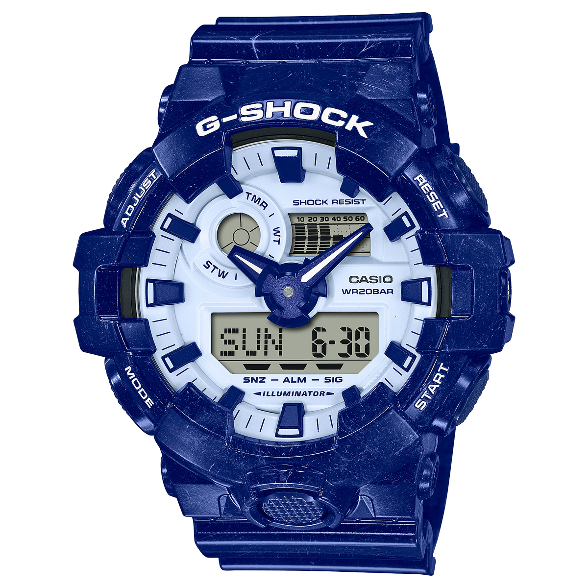 Casio G-Shock GA-700BWP-2ADR Porcelain-Inspired Analog-Digital Watch product photo