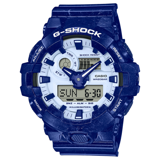 Casio G-Shock GA-700BWP-2ADR Porcelain-Inspired Analog-Digital Watch product photo
