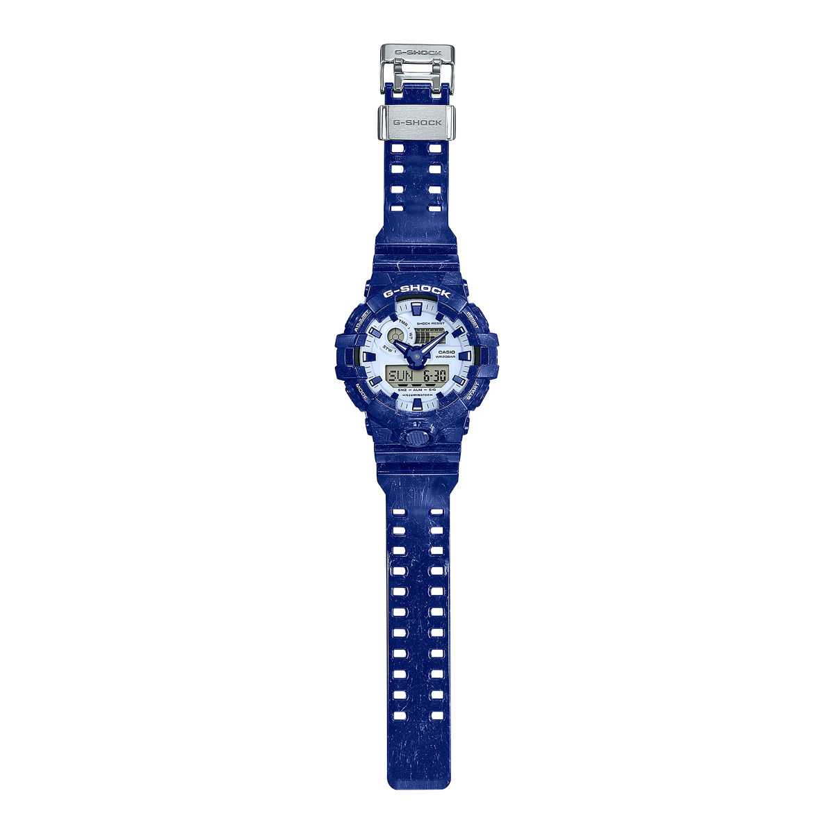 Casio G-Shock GA-700BWP-2ADR Porcelain-Inspired Analog-Digital Watch – angle view