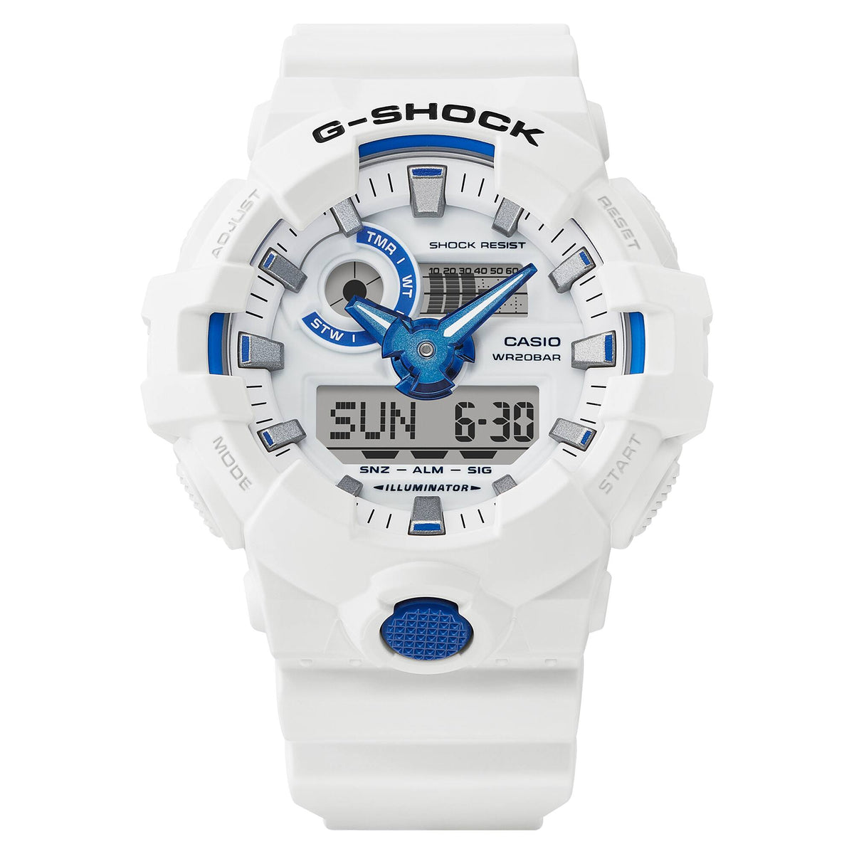 Casio G-Shock GA-700HDS-7A Sea-Inspired Glow Analog-Digital Watch – front detail