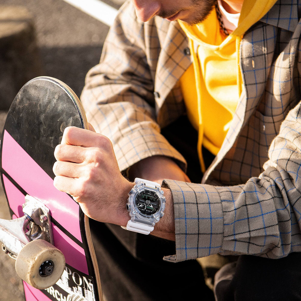 Casio G-Shock GA-900SKL-7ADR Sound Wave Analog-Digital Watch – lifestyle