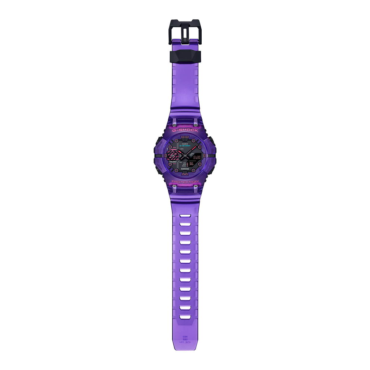 Casio G-Shock GA-B001CBRS-6ADR Bluetooth Carbon Core Analog-Digital Watch – angle view